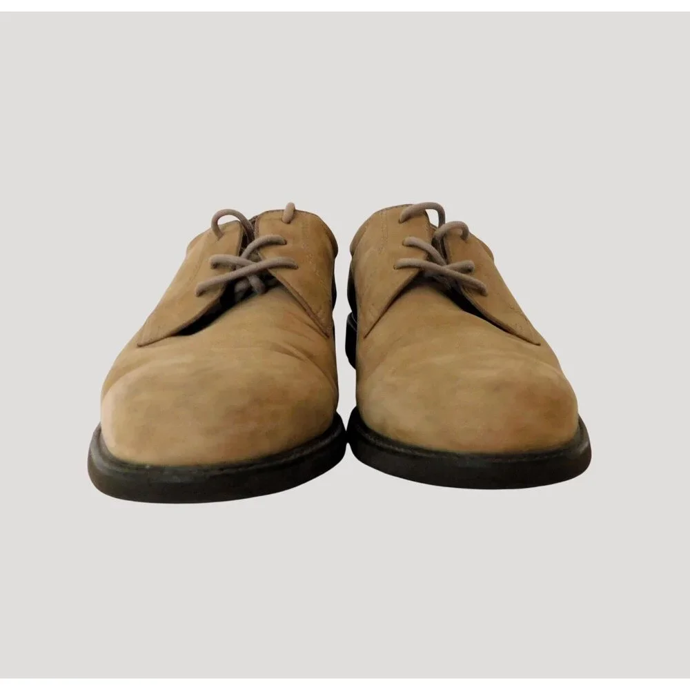 Rockport Suede Oxford Shoes Men’s 9.5M Tan Lace Up Durable Leather